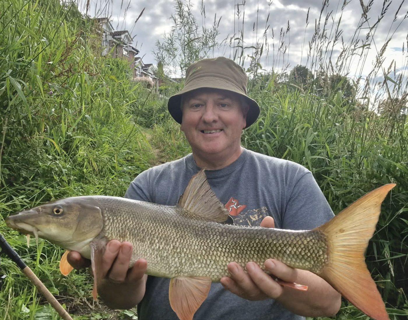 A barbel from amongst the riverside reeds