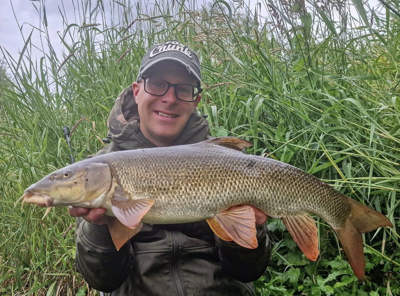 A big Wharfe barbel in the reed beds